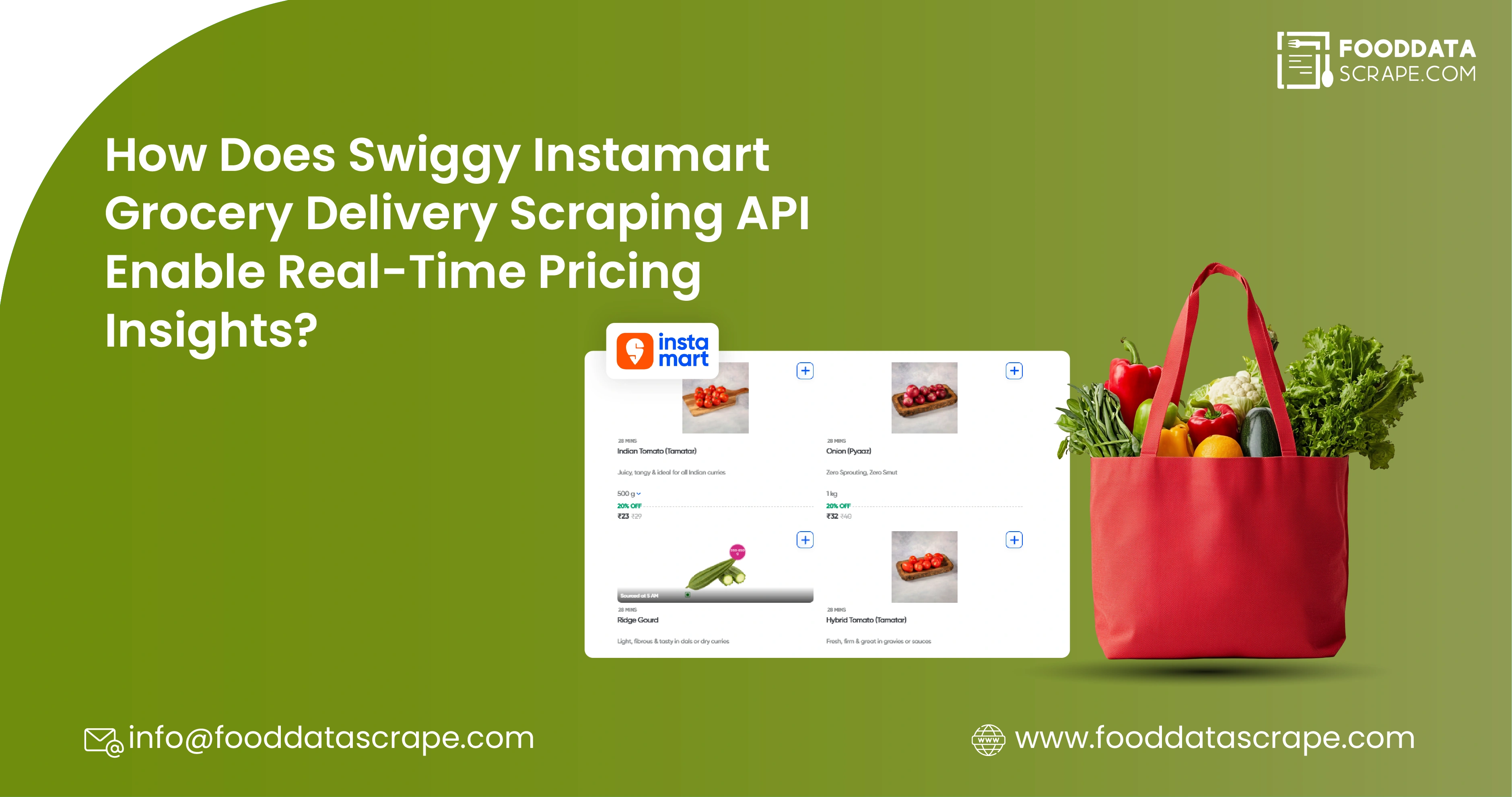 How Does Swiggy Instamart Grocery Delivery Scraping API Enable Real-Time Pricing Insights?
